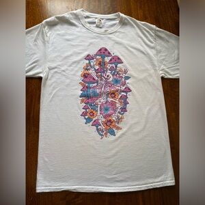Skeleton & Mushroom Graphic Tee